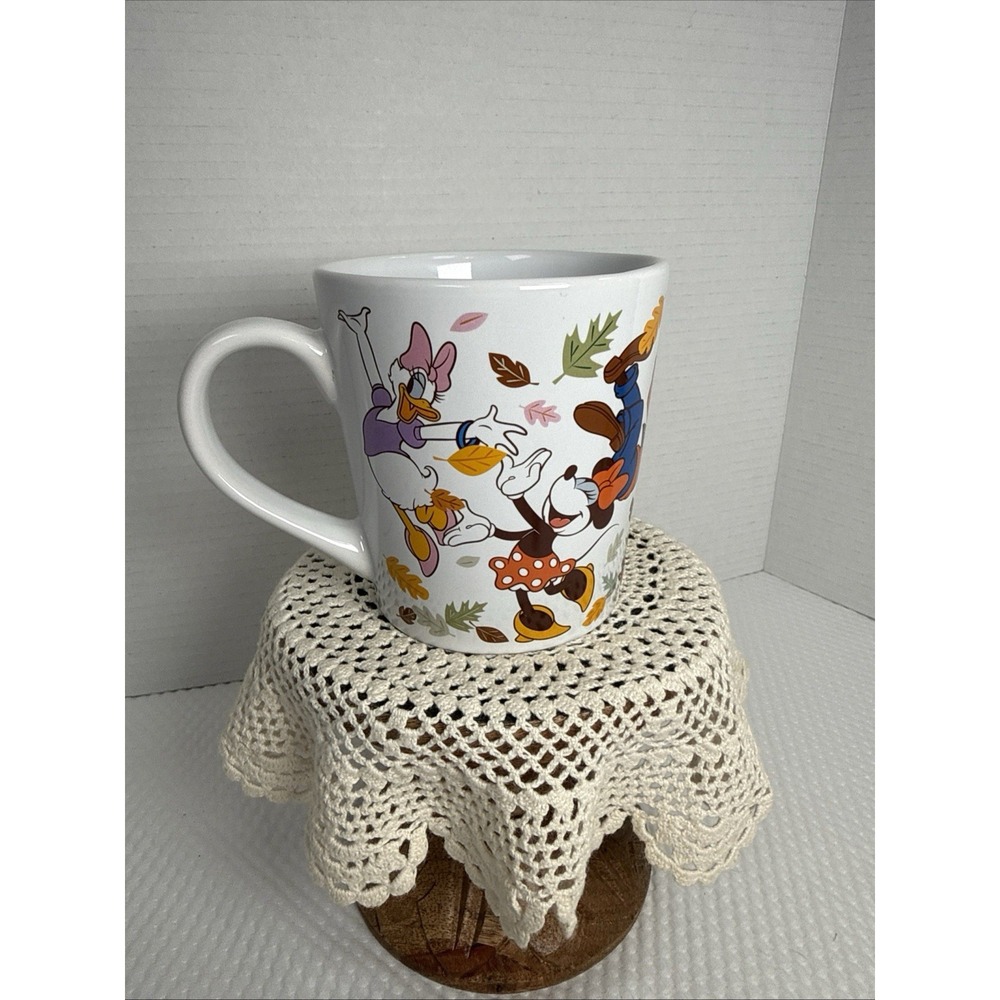 Mickey Minnie & Besties Loving The Fall Leaves Large Mug Disney Zrike Fall Cup